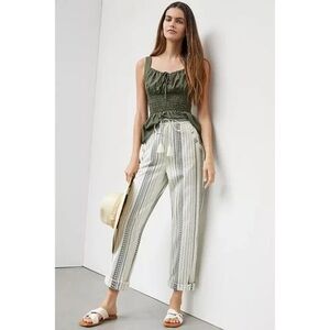 Anthropologie Size Small Essential Beach Pants Tassels Drawstring Boho